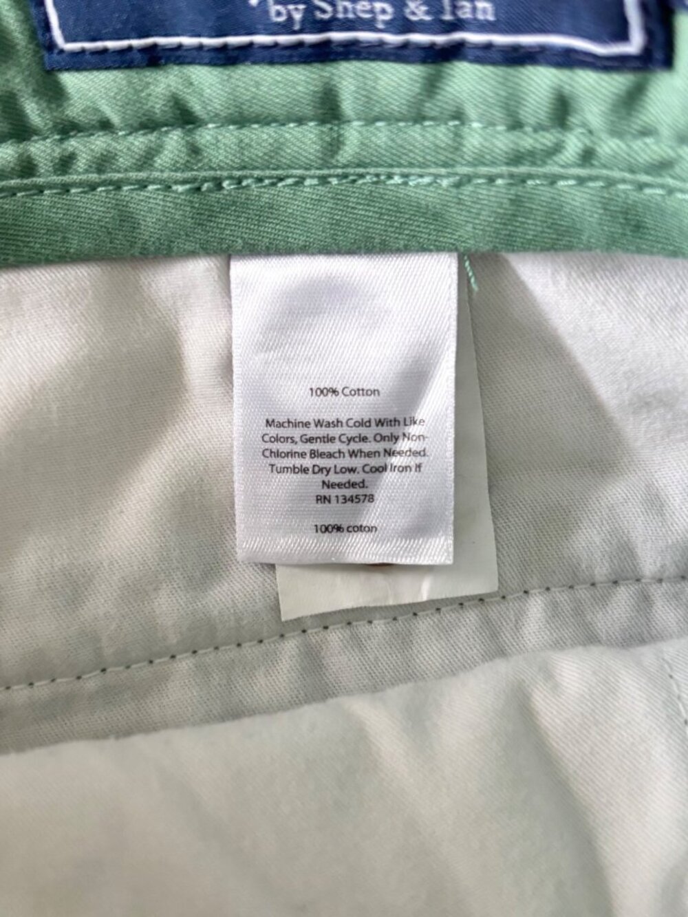 Vineyard Vines Mens Green Cotton Chino Shorts Size 32 Classic Fit - Picture 4 of 8